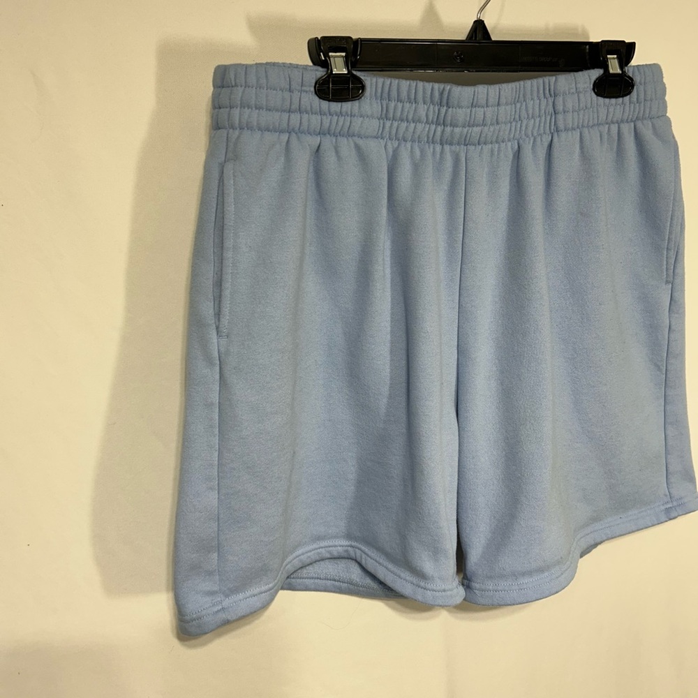 Light Blue Women's jogging Shorts - Picture 2 of 7